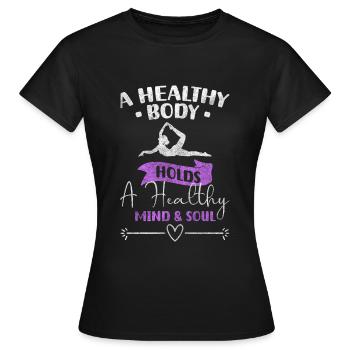 Spa Urlaub Gesundheit Abschalten - Frauen T-Shirt - Schwarz - Vorne - AI Model Female 172 dark (172cm)