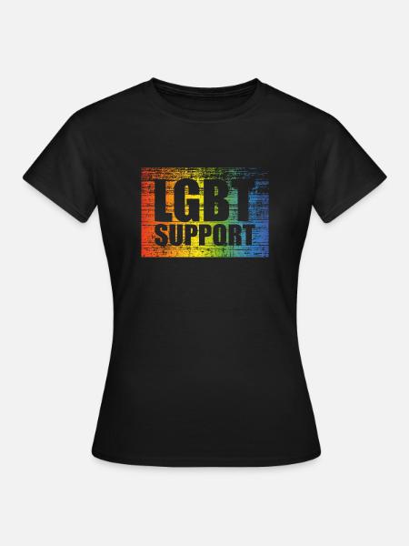 Soutien LGBT - T-shirt Femme - noir