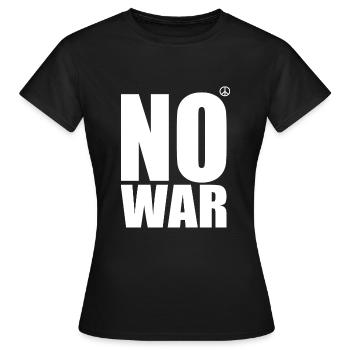 No war - T-shirt Femme - noir - Devant - AI Model Female 172 dark (172cm)