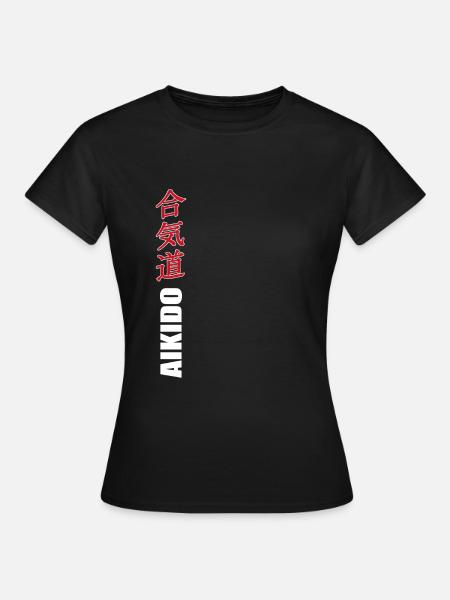 Aikido - Frauen T-Shirt - Schwarz