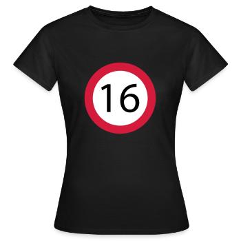 16 - T-shirt Femme - noir - Devant - AI Model Female 172 dark (172cm)