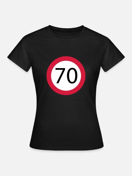 70 - Frauen T-Shirt - Schwarz