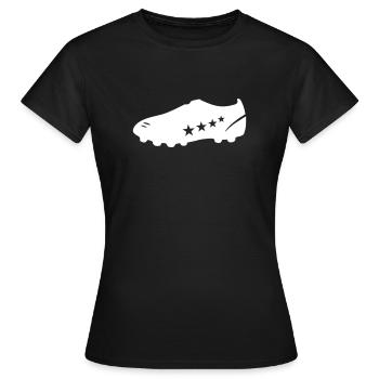 Fußball - Fussball - Frauen T-Shirt - Schwarz - Vorne - AI Model Female 172 dark (172cm)