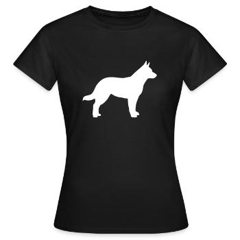 Chien de bétail australien - T-shirt Femme - noir - Devant - AI Model Female 172 dark (172cm)