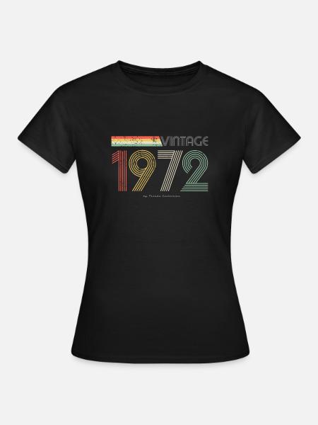 Collection Pseudo Vintage 1972 - T-shirt Femme - noir