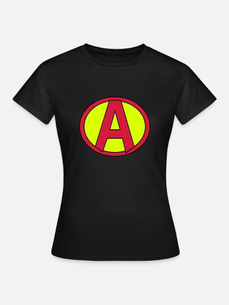 Super, Superheld, Superheldin, Hero, A - Frauen T-Shirt - Schwarz