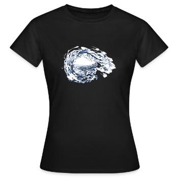 water - Women's T-Shirt - black - Front - AI Model Female 172 dark (172cm)