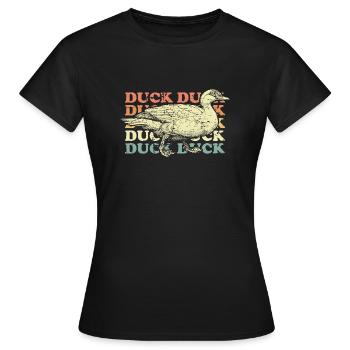 Duck Duck - Women's T-Shirt - black - Front - AI Model Female 172 dark (172cm)