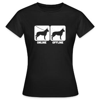 Berger de Picardie - Berger Picard - T-shirt Femme - noir - Devant - AI Model Female 172 dark (172cm)