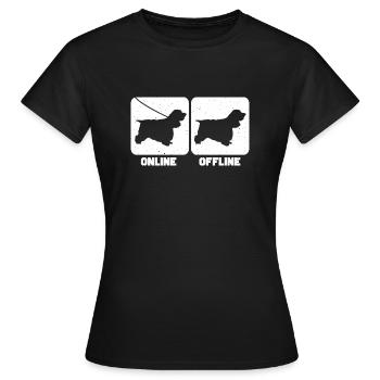 Cocker Spaniel - Women's T-Shirt - black - Front - AI Model Female 172 dark (172cm)