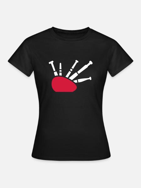 Dudelsack - Frauen T-Shirt - Schwarz