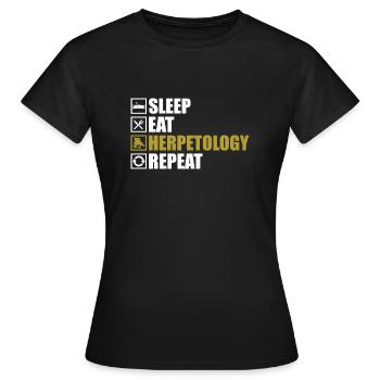 Zoologie Reptilien Amphibien - Frauen T-Shirt - Schwarz - Vorne - AI Model Female 172 dark (172cm)