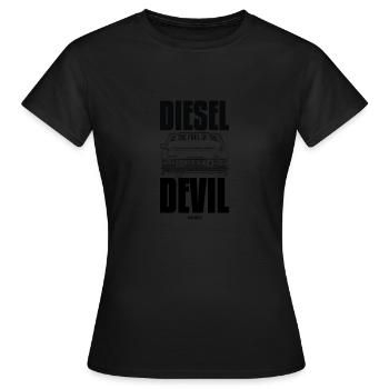 Diesel is the fuel of the Devil - Frauen T-Shirt - Schwarz - Vorne - AI Model Female 172 dark (172cm)