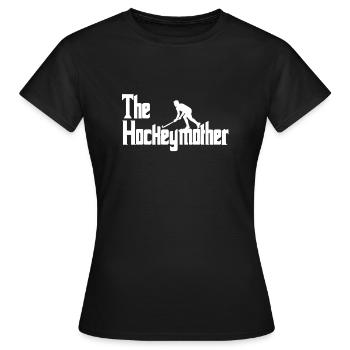Joueur de hockey et de hockey - T-shirt Femme - noir - Devant - AI Model Female 172 dark (172cm)