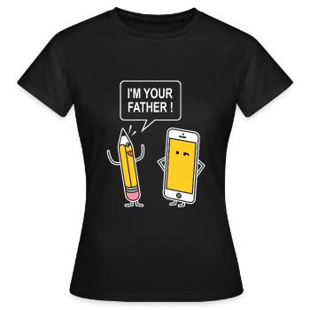 Original Computer Lustiger Humor Geek Sarkasmus - Frauen T-Shirt - Schwarz - Vorne - AI Model Female 172 dark (172cm)