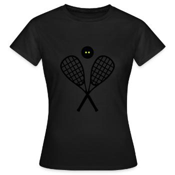 Squash - Frauen T-Shirt - Schwarz - Vorne - AI Model Female 172 dark (172cm)