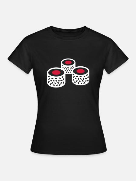 Sushi - Frauen T-Shirt - Schwarz