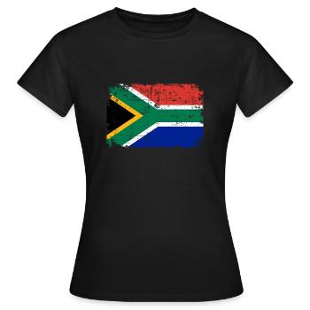 Afrique du Sud - T-shirt Femme - noir - Devant - AI Model Female 172 dark (172cm)
