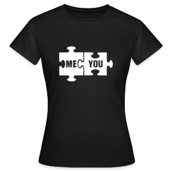 Puzzle - Women's T-Shirt - black - Front - AI Model Female 172 dark (172cm)