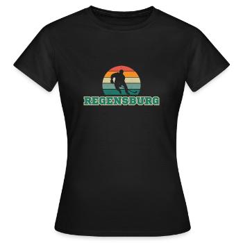 Ratisbonne, ma ville ! - T-shirt Femme - noir - Devant - AI Model Female 172 dark (172cm)