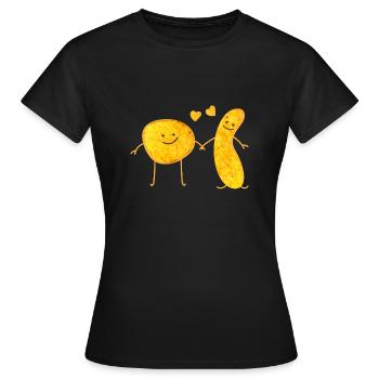 Snack Friends - Women's T-Shirt - black - Front - AI Model Female 172 dark (172cm)
