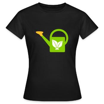 Arrosoir - T-shirt Femme - noir - Devant - AI Model Female 172 dark (172cm)