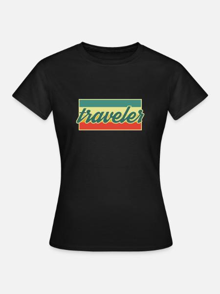 Reisender - Frauen T-Shirt - Schwarz