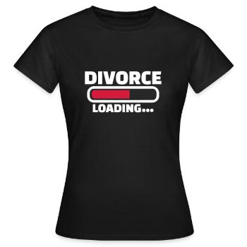 Scheidung - Frauen T-Shirt - Schwarz - Vorne - AI Model Female 172 dark (172cm)