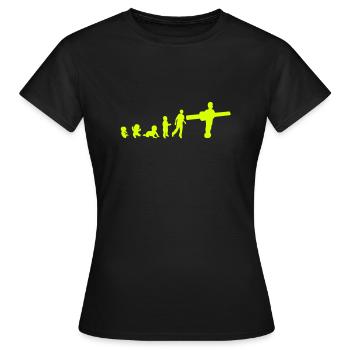 evolution babyfoot figure personnage jou - T-shirt Femme - noir - Devant - AI Model Female 172 dark (172cm)