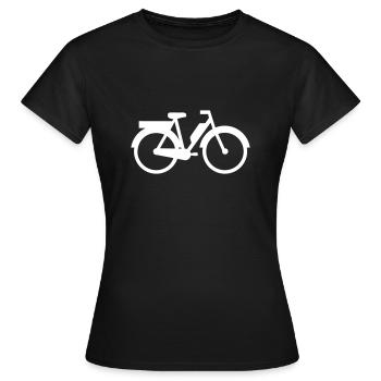 Mofa - Frauen T-Shirt - Schwarz - Vorne - AI Model Female 172 dark (172cm)