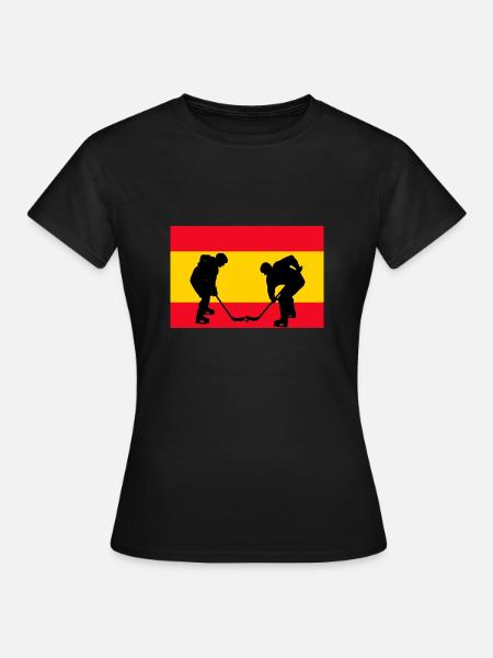 Spanien Flagge - Frauen T-Shirt - Schwarz