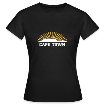 Cape Town - Women's T-Shirt - black - Front - AI Model Female 172 dark (172cm)
