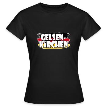 Pavillon : Gelsenkirchen, Allemagne - T-shirt Femme - noir - Devant - AI Model Female 172 dark (172cm)