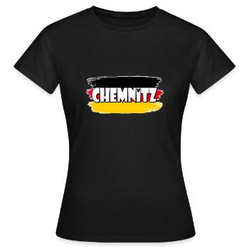 Pavillon : Chemnitz, Allemagne - T-shirt Femme - noir - Devant - AI Model Female 172 dark (172cm)