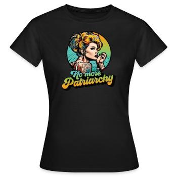 Emanzipation Feminismus Feministin Frauenpower Tee - Frauen T-Shirt - Schwarz - Vorne - AI Model Female 172 dark (172cm)