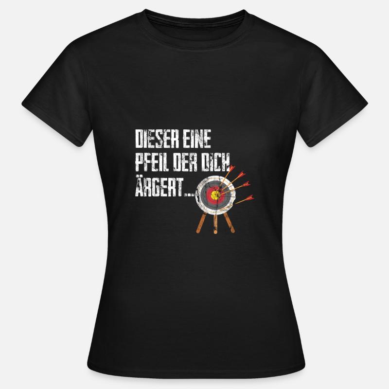 Bogenschießen Dieser eine Pfeil Pfeile Bogen - Frauen T-Shirt - Schwarz
