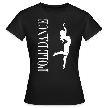 Women's pole dancing pole dancing - Women's T-Shirt - black - Front - AI Model Female 172 dark (172cm)
