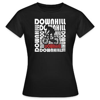 Downhill - T-shirt Femme - noir - Devant - AI Model Female 172 dark (172cm)