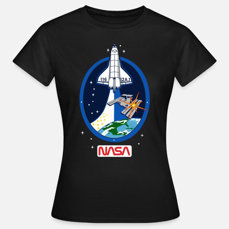 NASA Discovery Space Shuttle - Frauen T-Shirt - Schwarz