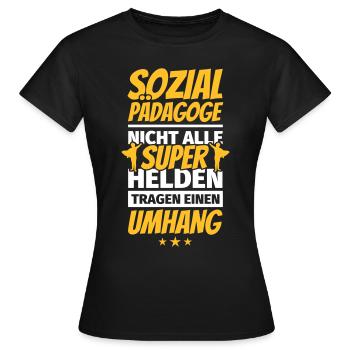 Sozialpädagoge Geschenke lustiger Spruch - Frauen T-Shirt - Schwarz - Vorne - AI Model Female 172 dark (172cm)