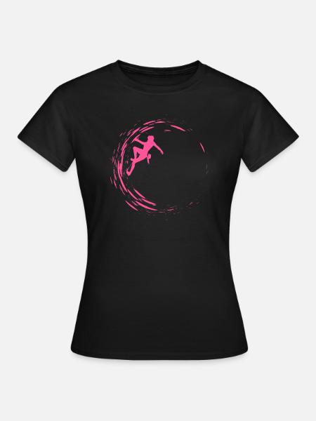Bouldering - Frauen T-Shirt - Schwarz