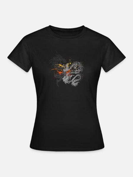 Bataille du Dragon - Tribal - T-shirt Femme - noir