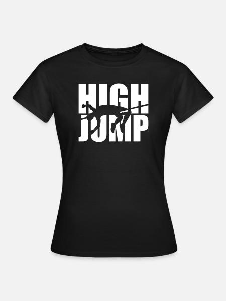 Hochsprung - Frauen T-Shirt - Schwarz