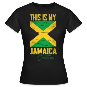 Jamaica Costume Jamaica - Women's T-Shirt - black - Front - AI Model Female 172 dark (172cm)