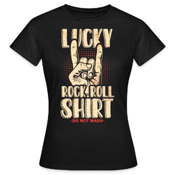Musique rock and roll Musique rock - T-shirt Femme - noir - Devant - AI Model Female 172 dark (172cm)