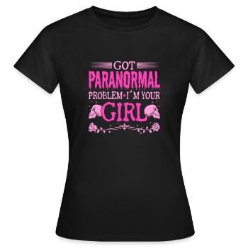 Paranormal Ghost Hunter Investigator Je suis votre fille - T-shirt Femme - noir - Devant - AI Model Female 172 dark (172cm)