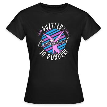 Roue de gymnaste Roue de charrette pour réfléchir à la gymnastique - T-shirt Femme - noir - Devant - AI Model Female 172 dark (172cm)