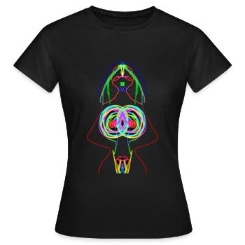 Psy Sex Godess - T-shirt Femme - noir - Devant - AI Model Female 172 dark (172cm)