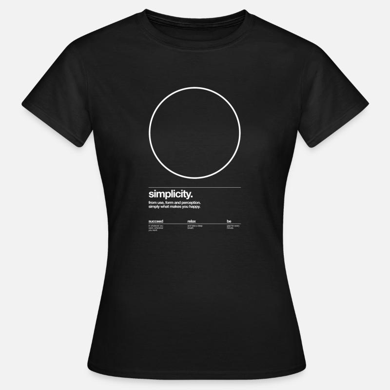 simplicity white - Frauen T-Shirt - Schwarz