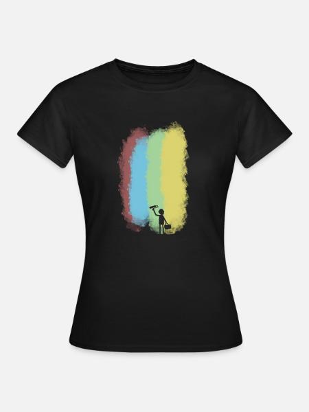 Maler - Frauen T-Shirt - Schwarz
